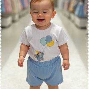 Conjunto niño globos